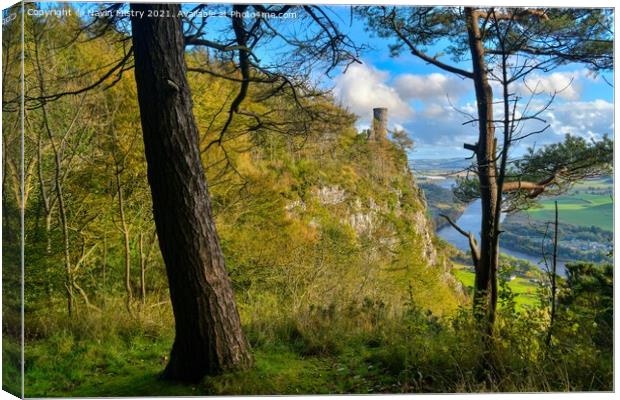 Kinnoull Tower and the River Tay, Perth, Scotland Canvas Print by Navin Mistry