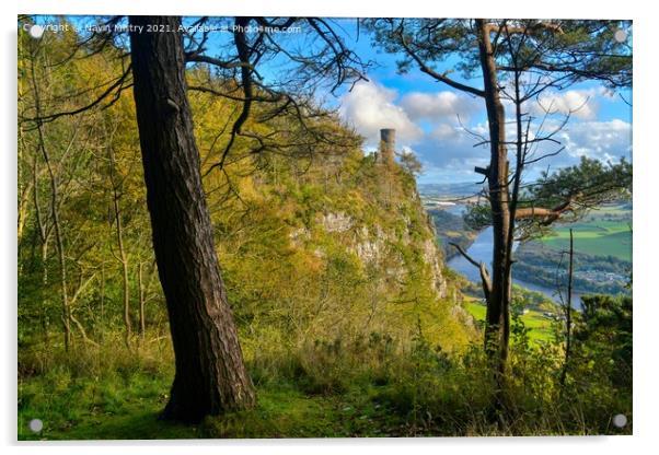 Kinnoull Tower and the River Tay, Perth, Scotland Acrylic by Navin Mistry