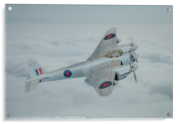  de Havilland Mosquito  Acrylic by Steve de Roeck