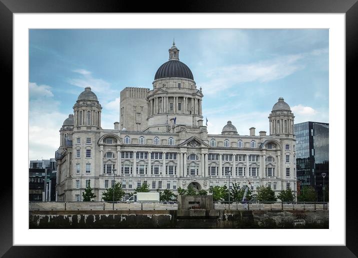 The Port Of Liverpool Building Framed Mounted Print by Picture Wizard