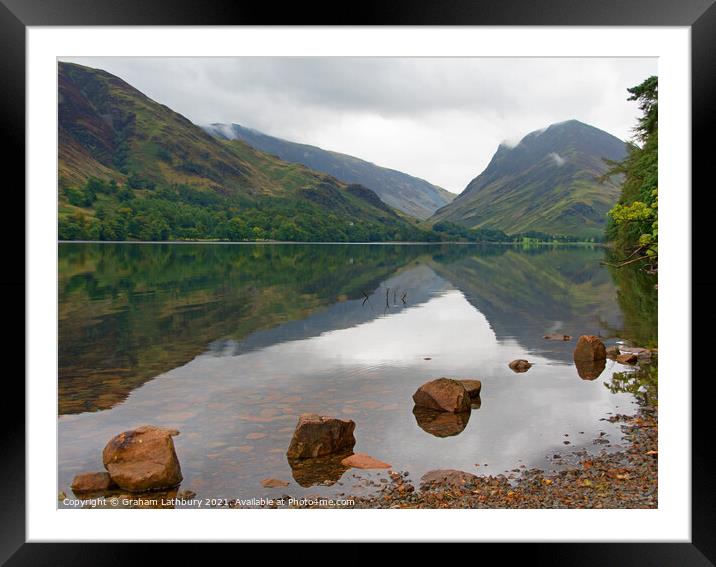 Buttermere Lake District Framed Mounted Print by Graham Lathbury