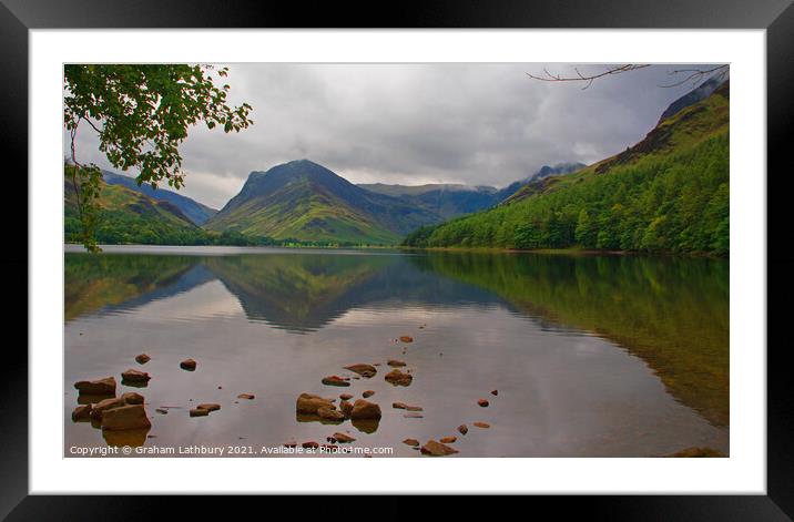 Buttermere Lake District Framed Mounted Print by Graham Lathbury