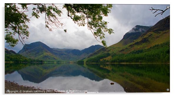 Buttermere Lake District Acrylic by Graham Lathbury