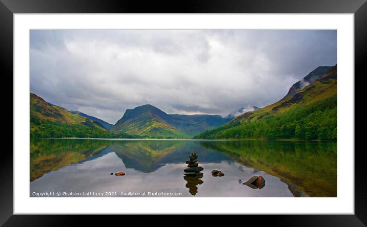 Buttermere, Lake District Framed Mounted Print by Graham Lathbury