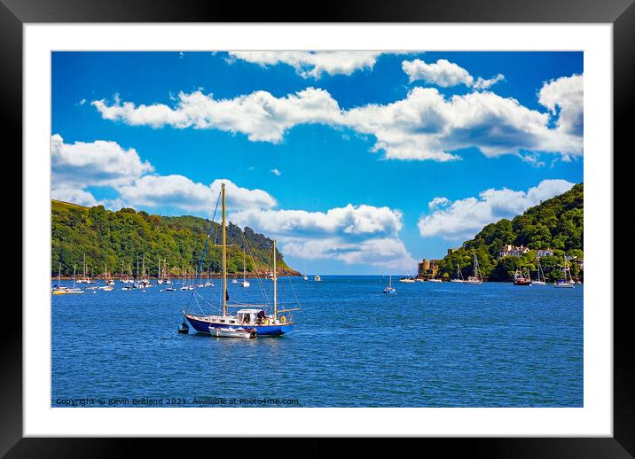 The river dart estuary Framed Mounted Print by Kevin Britland