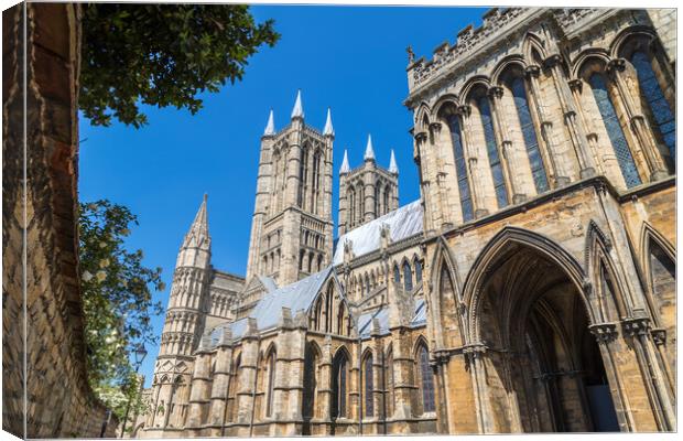Lincoln cathedral HDR Canvas Print by Jason Wells