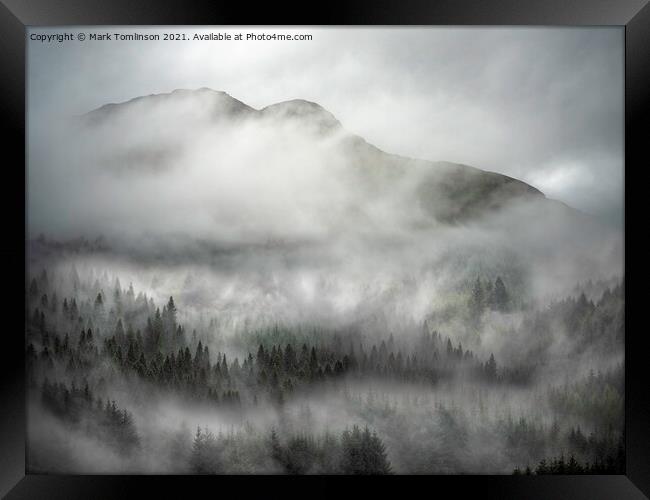 The Misty Mountain Framed Print by Mark Tomlinson