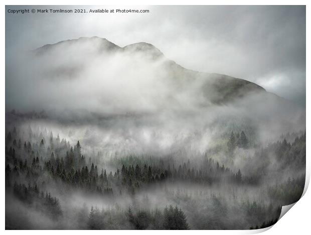 The Misty Mountain Print by Mark Tomlinson