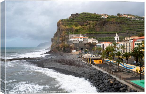 View of Ponta do Sol village in Madeira Canvas Print by Luis Pina