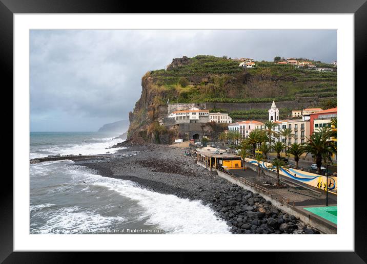 View of Ponta do Sol village in Madeira Framed Mounted Print by Luis Pina