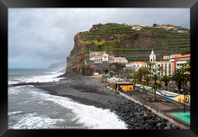 View of Ponta do Sol village in Madeira Framed Print by Luis Pina