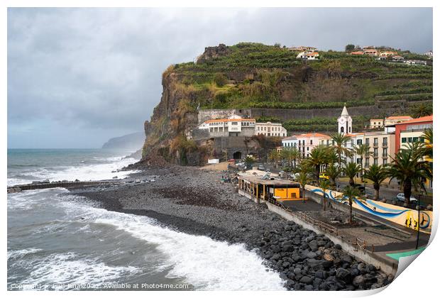 View of Ponta do Sol village in Madeira Print by Luis Pina