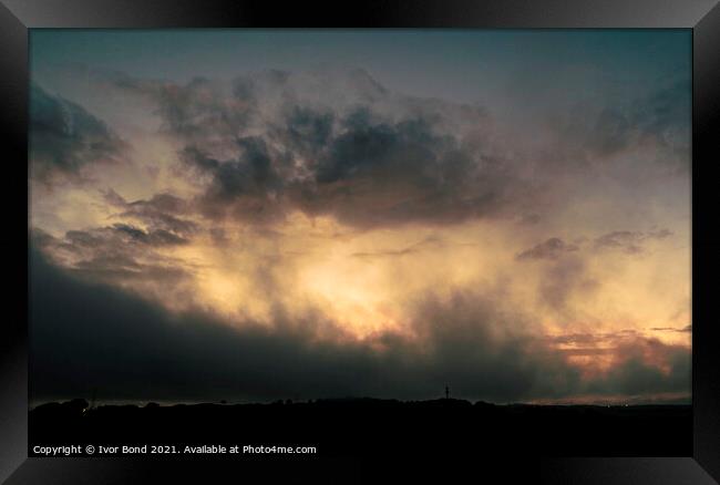 Sky cloud Framed Print by Ivor Bond