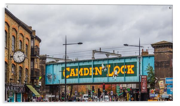 Camden Town by day Acrylic by Jason Wells