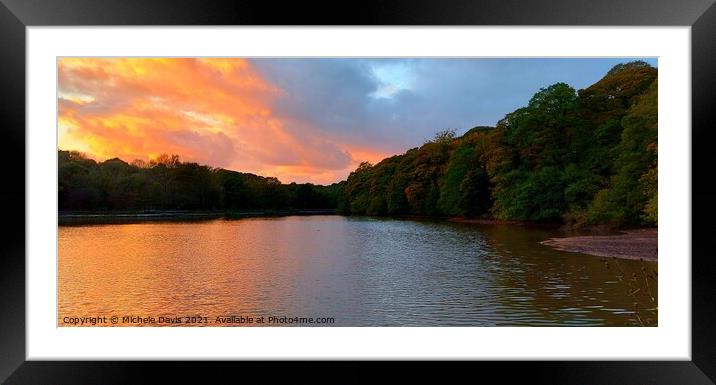 Yarrow Valley Sunset Framed Mounted Print by Michele Davis