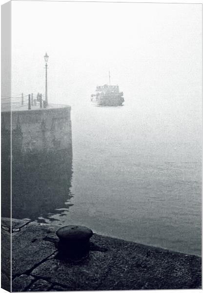 Mersey fog Canvas Print by Victor Burnside
