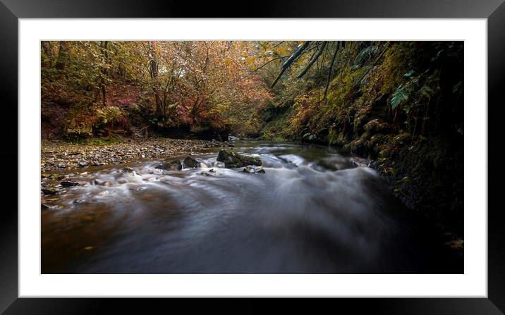 The Nant Llech river Framed Mounted Print by Leighton Collins