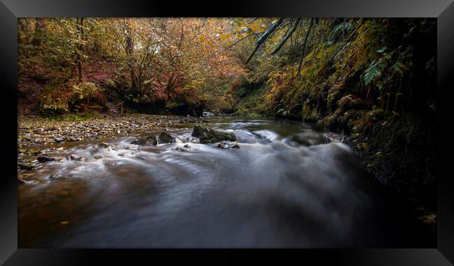 The Nant Llech river Framed Print by Leighton Collins