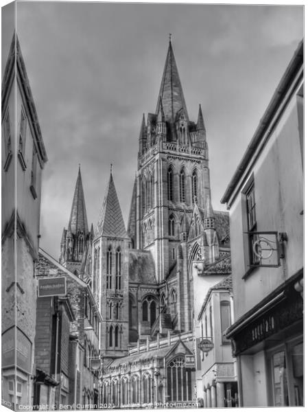 Majestic Truro Cathedral Canvas Print by Beryl Curran