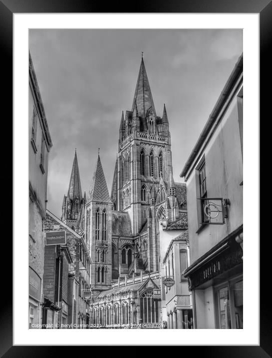 Majestic Truro Cathedral Framed Mounted Print by Beryl Curran