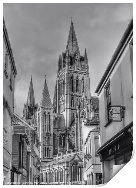 Majestic Truro Cathedral Print by Beryl Curran