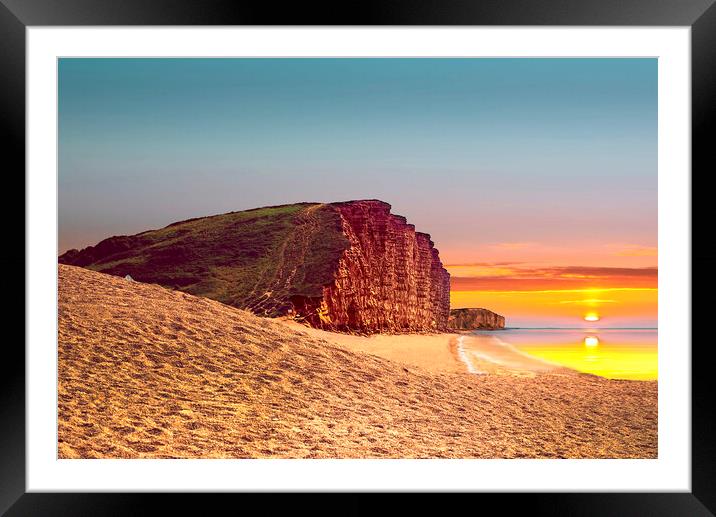 Days End At West Bay Framed Mounted Print by Alison Chambers