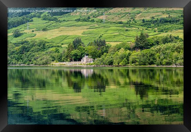 Tranquil Loch Tay, Perthshire Framed Print by Angus McComiskey