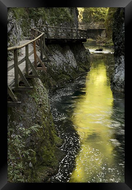 Fire in the gorge Framed Print by Ian Middleton