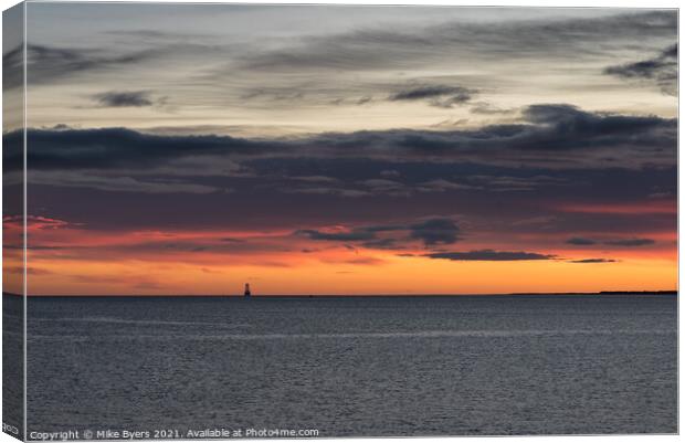 "A Serene Morning on Moray Firth" Canvas Print by Mike Byers