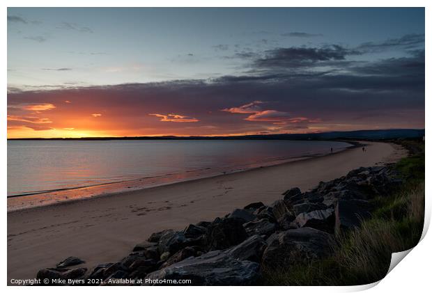 "A Glorious Morning on Fortrose Beach" Print by Mike Byers