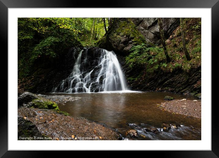 Enchanting Cascades of Fairy Glen Framed Mounted Print by Mike Byers