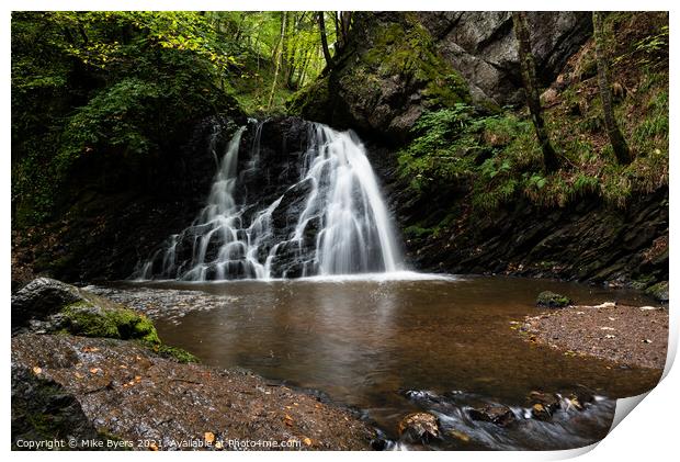 Enchanting Cascades of Fairy Glen Print by Mike Byers