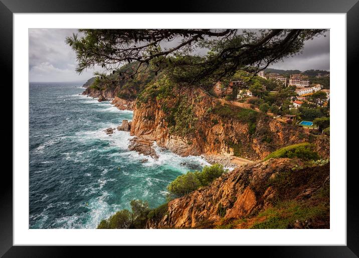 Costa Brava Landscape in Tossa de Mar, Spain Framed Mounted Print by Artur Bogacki