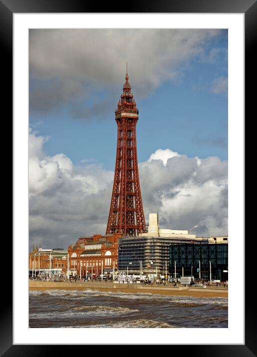 Blackpool Tower Winter 2021 Framed Mounted Print by Glen Allen