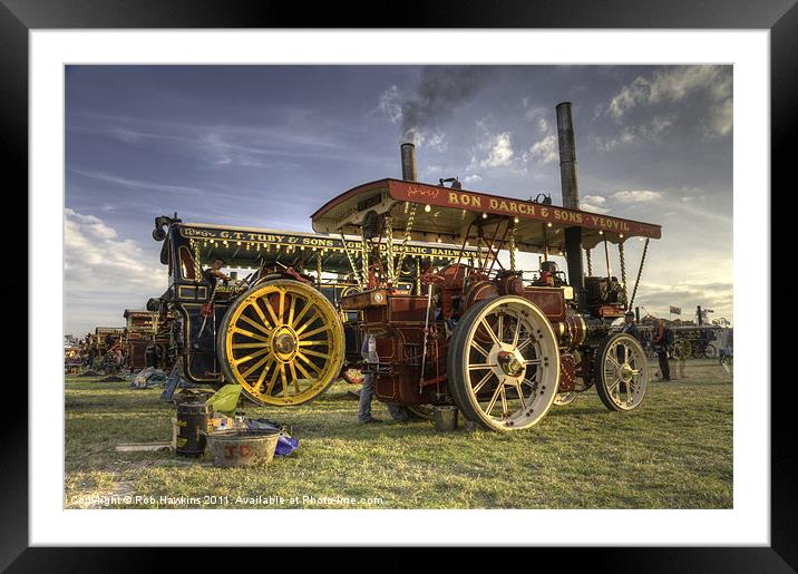 Showmans Engines at the fair Framed Mounted Print by Rob Hawkins