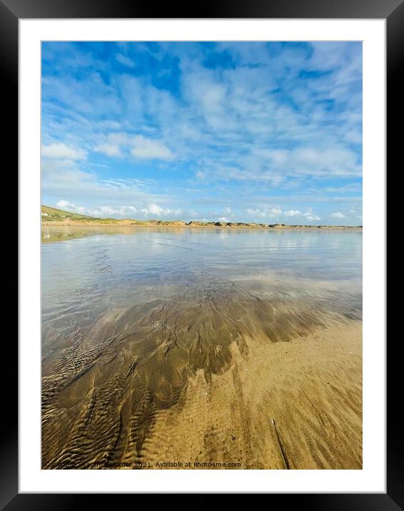 Saunton sands beach  Framed Mounted Print by Louise Stainer