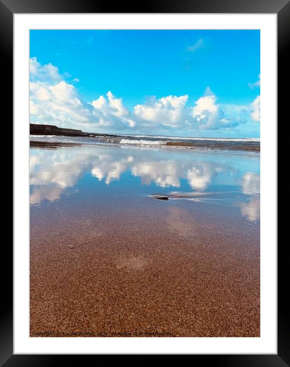 Golden sands at croyde bay  Framed Mounted Print by Louise Stainer