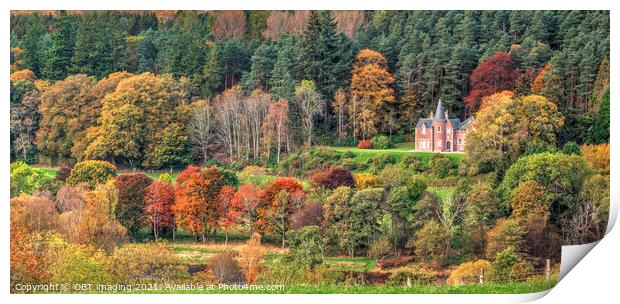 Autumn Fairy Tale Highland Retreat Scotland Print by OBT imaging