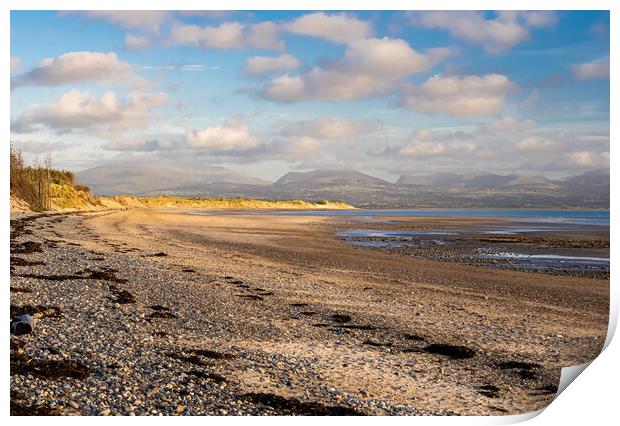 Newborough Beach. Anglesey, Wales Print by Colin Allen