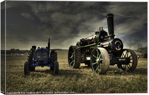 The Fordson & the Fowler Canvas Print by Rob Hawkins