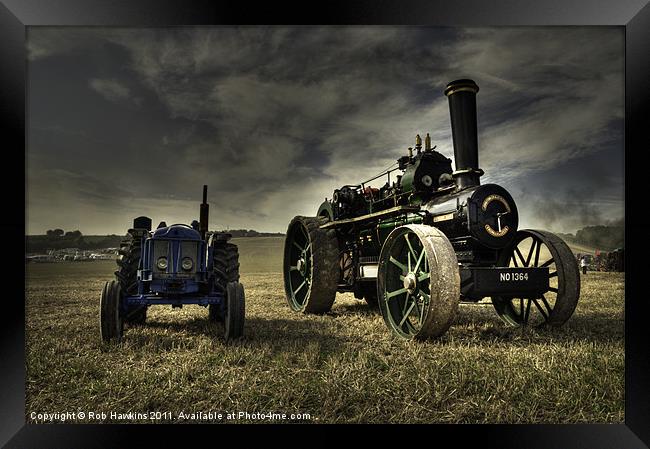 The Fordson & the Fowler Framed Print by Rob Hawkins