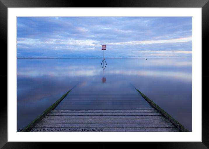 Lytham Jetty Sunset Framed Mounted Print by Katie McGuinness