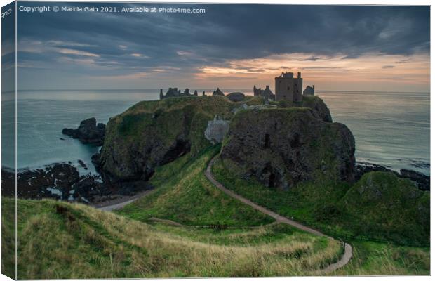 Dunnottar Castle Canvas Print by Marcia Reay