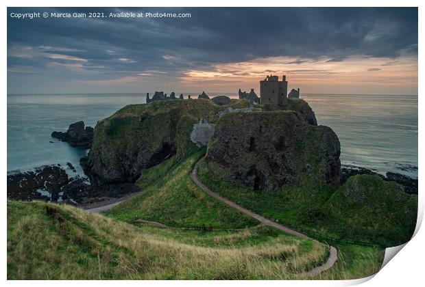 Dunnottar Castle Print by Marcia Reay