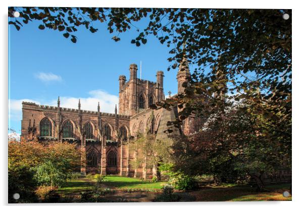 Chester Cathedral Acrylic by Wendy Williams CPAGB