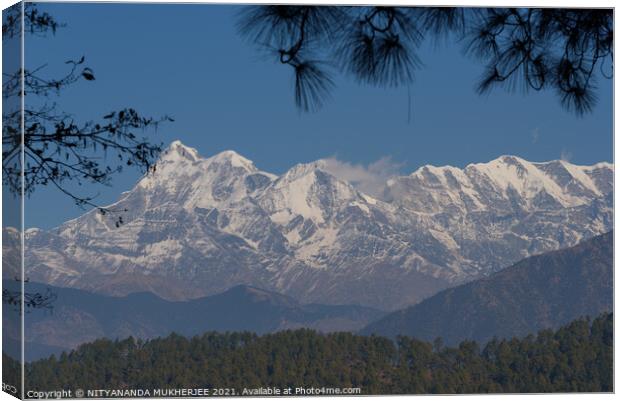 Outdoor mountain Canvas Print by NITYANANDA MUKHERJEE