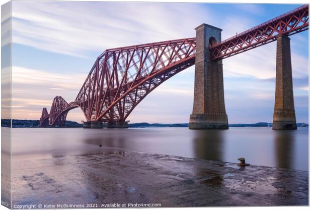 Forth Bridge Sunset Canvas Print by Katie McGuinness
