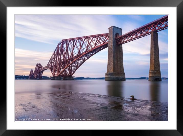 Forth Bridge Sunset Framed Mounted Print by Katie McGuinness