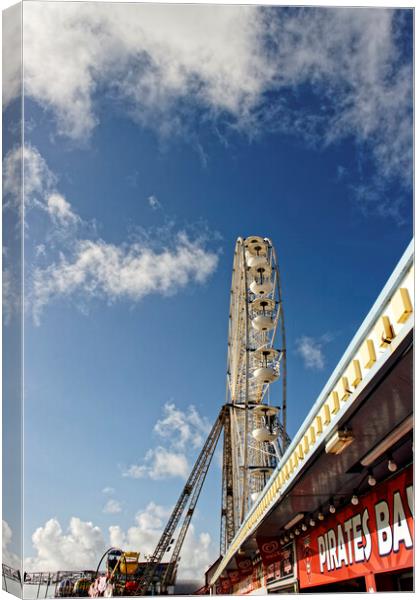 Pirate Bay - Blackpool Canvas Print by Glen Allen