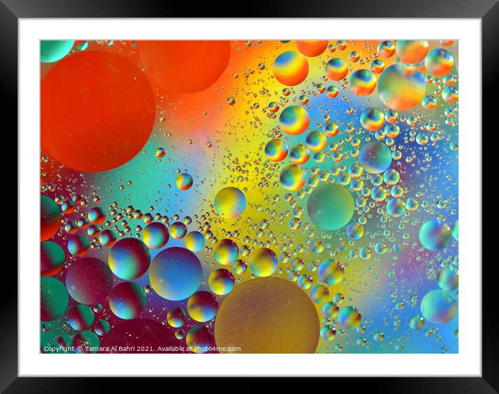 Rainbow Framed Mounted Print by Tamara Al Bahri